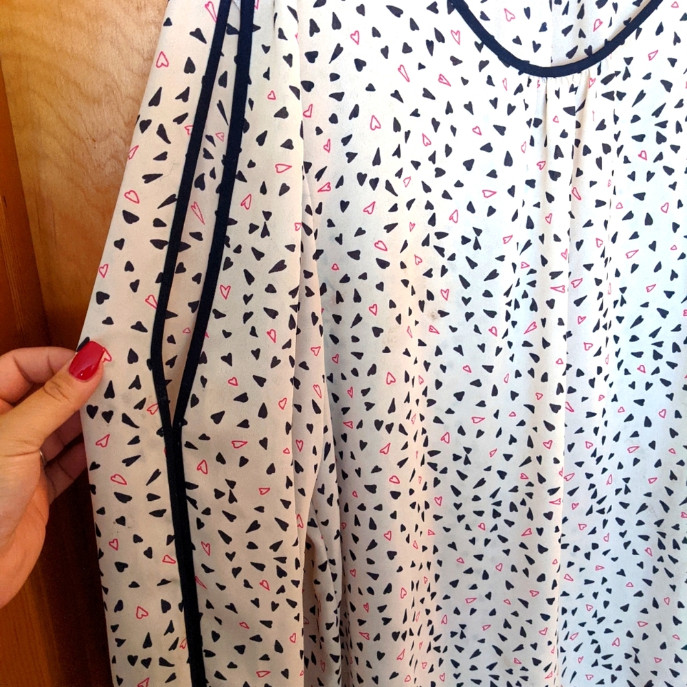Maurices Heart Blouse